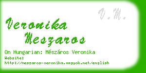 veronika meszaros business card